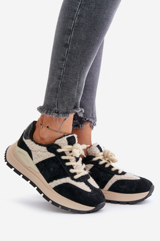 aquecimento À modalo de tênis Feminino Pele Big Star OO274A318 HI-POLY SYSTEM cor preta