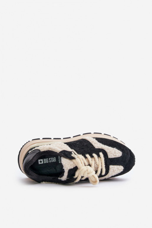 aquecimento À modalo de tênis Feminino Pele Big Star OO274A318 HI-POLY SYSTEM cor preta