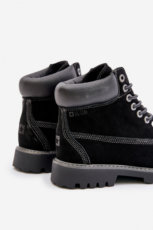 de camurça aquecimento sapato Tem que sercho Big Star OO174138 HI-POLY SYSTEM cor preta de camurça aquecimento sapato Tem que sercho Big Star OO174138 HI-POLY SYSTEM cor preta