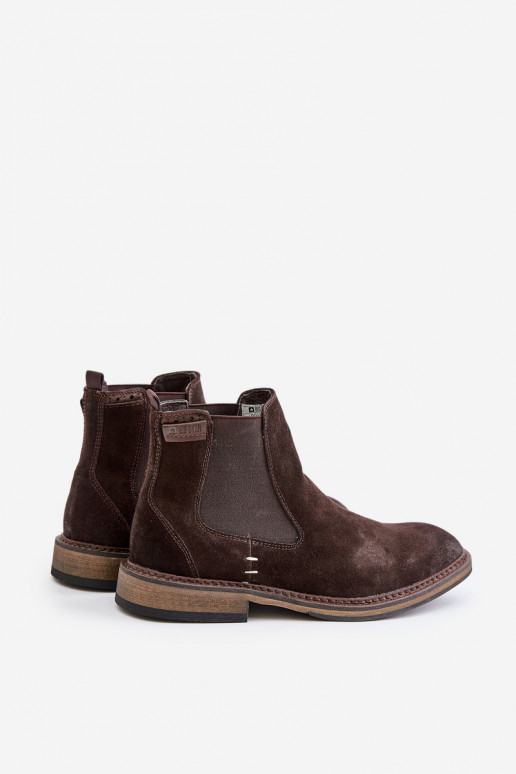 de camurça botas elegantes Tem que sercho Big Star OO174155 cor marrom