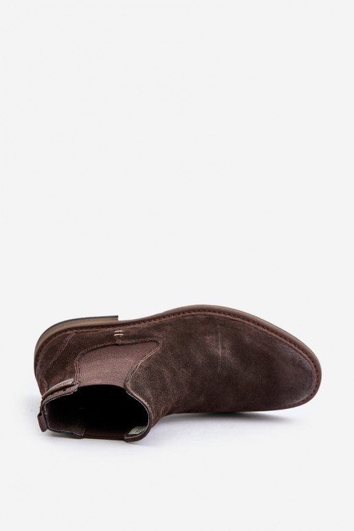 de camurça botas elegantes Tem que sercho Big Star OO174155 cor marrom