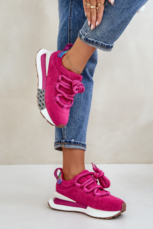 de camurça À modalo de tênis Feminino com uma plataformaGrubym Amarrandom Artiker 55C0086 cor rosa de camurça À modalo de tênis Feminino com uma plataformaGrubym Amarrandom Artiker 55C0086 cor rosa