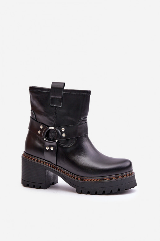 Botas femininas Casal o castelo LeParaski 3435 cor preta