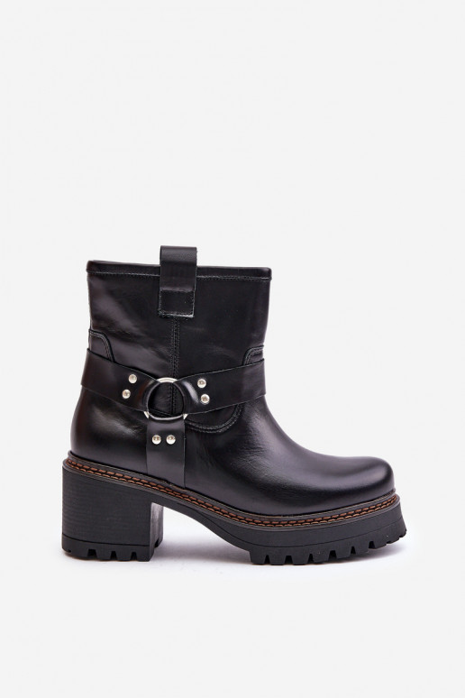 Botas femininas Casal o castelo LeParaski 3435 cor preta