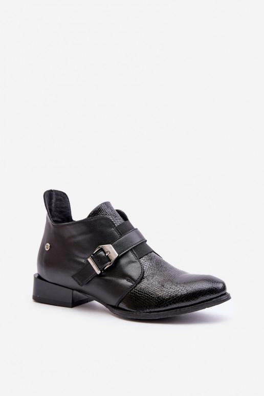 Pele Baixo Botas Casal o castelo Tem que serciejka 06692-01 cor preta Pele Baixo Botas Casal o castelo Tem que serciejka 06692-01 cor preta