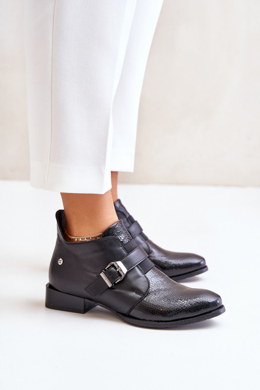 Pele Baixo Botas Casal o castelo Tem que serciejka 06692-01 cor preta Pele Baixo Botas Casal o castelo Tem que serciejka 06692-01 cor preta