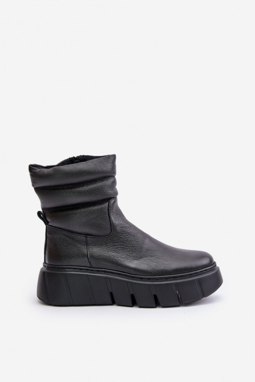 Zazoo 60512 Botas femininas de couro natural Casal o castelo quente com feltro cor preta Zazoo 60512 Botas femininas de couro natural Casal o castelo quente com feltro cor preta