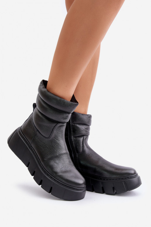 Zazoo 60512 Botas femininas de couro natural Casal o castelo quente com feltro cor preta Zazoo 60512 Botas femininas de couro natural Casal o castelo quente com feltro cor preta