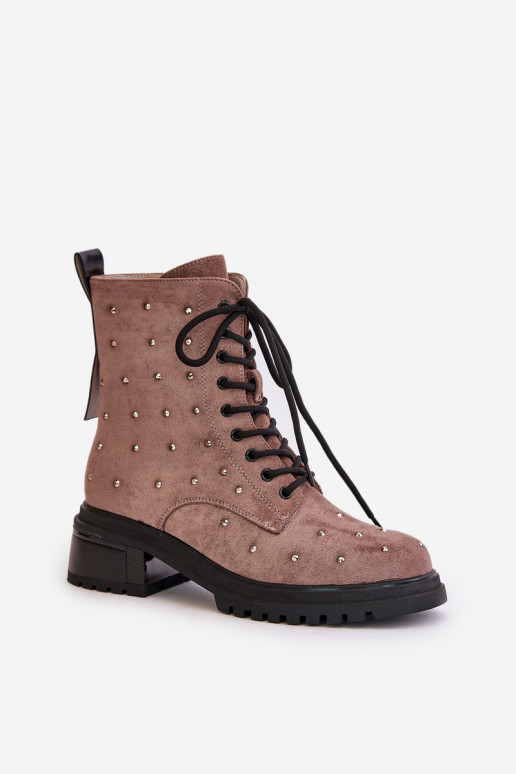 Decorado Botins de trabalho Feminino aquecimento D&A MR880-017 cor de argila Decorado Botins de trabalho Feminino aquecimento D&A MR880-017 cor de argila