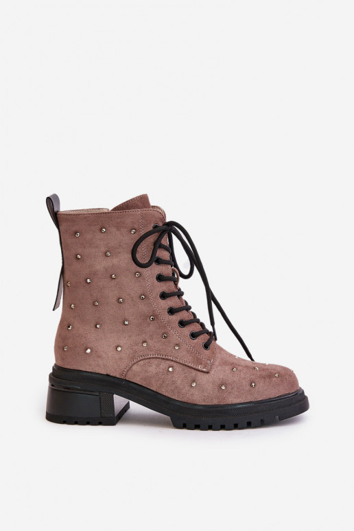 Decorado Botins de trabalho Feminino aquecimento D&A MR880-017 cor de argila Decorado Botins de trabalho Feminino aquecimento D&A MR880-017 cor de argila