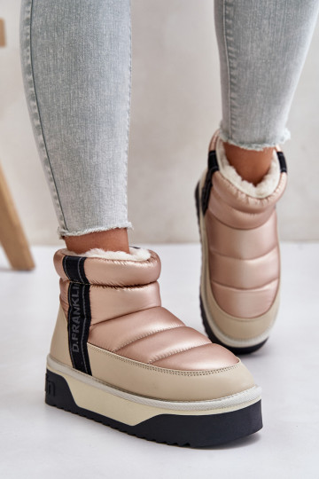 Baixo Botas de neve Em uma sola grossa D.Franklin DFSH371010 bege