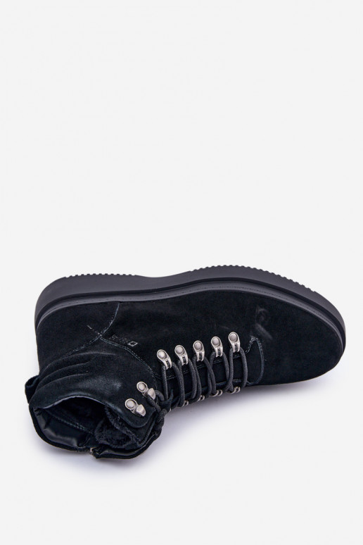 de camurça sapato Tem que sercho aquecimento Big Star OO174187 cor preta de camurça sapato Tem que sercho aquecimento Big Star OO174187 cor preta