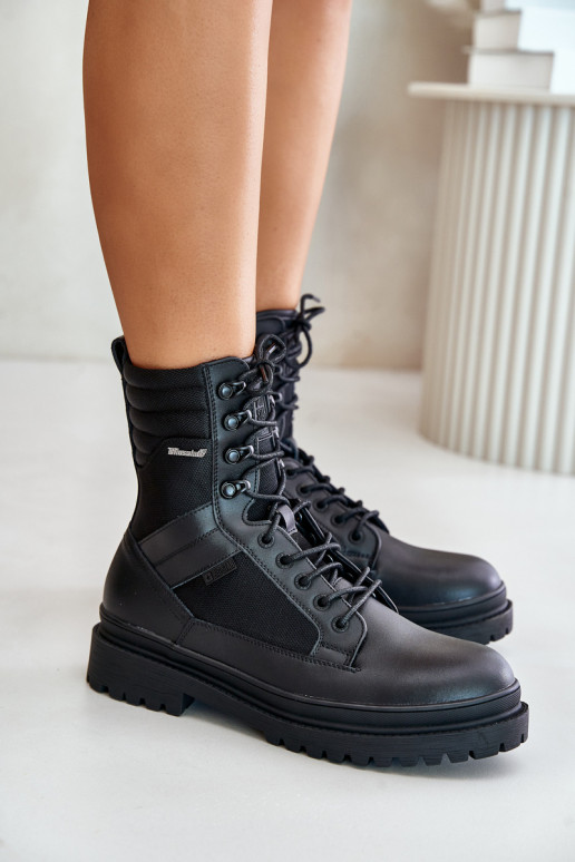 Pele sapato Botas Tem que sercho aquecimento Big Star OO174164 cor preta Pele sapato Botas Tem que sercho aquecimento Big Star OO174164 cor preta