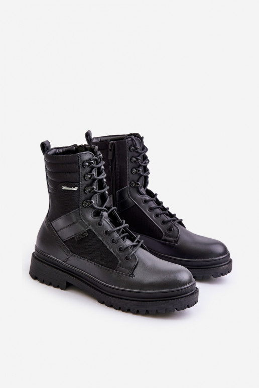 Pele sapato Botas Tem que sercho aquecimento Big Star OO174164 cor preta Pele sapato Botas Tem que sercho aquecimento Big Star OO174164 cor preta