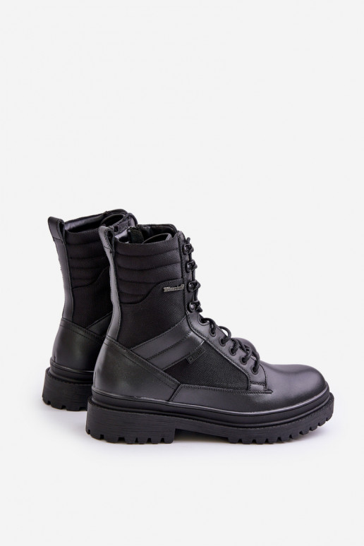 Pele sapato Botas Tem que sercho aquecimento Big Star OO174164 cor preta Pele sapato Botas Tem que sercho aquecimento Big Star OO174164 cor preta