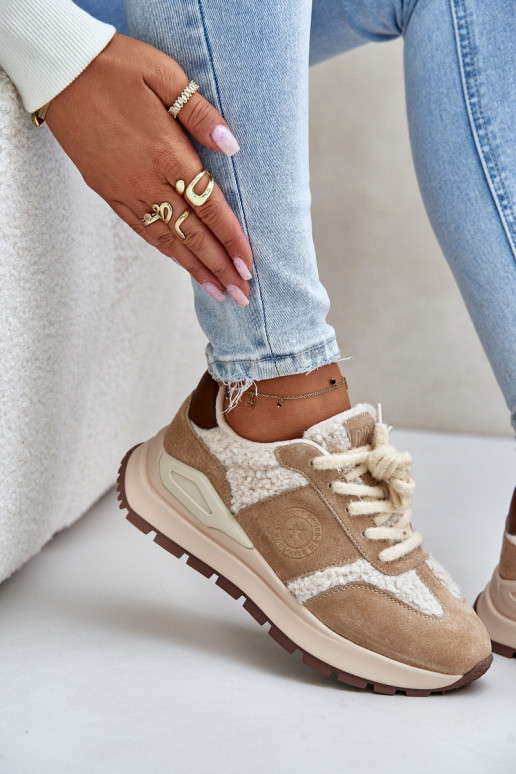 aquecimento À modalo de tênis Feminino Pele Big Star OO274A317 HI-POLY SYSTEM bege aquecimento À modalo de tênis Feminino Pele Big Star OO274A317 HI-POLY SYSTEM bege