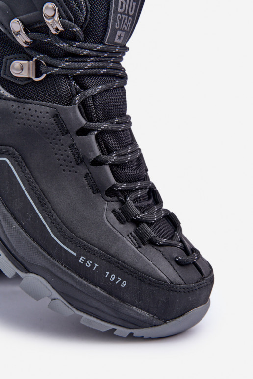 botas de caminhada Tem que sercho Big Star OO174341 cor preta botas de caminhada Tem que sercho Big Star OO174341 cor preta