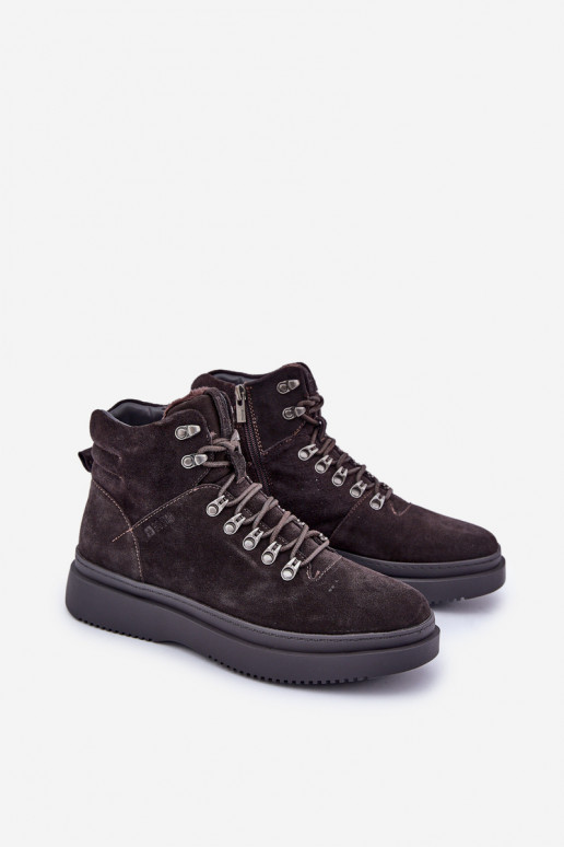 de camurça sapato Tem que sercho aquecimento Big Star OO174189 cor marrom de camurça sapato Tem que sercho aquecimento Big Star OO174189 cor marrom