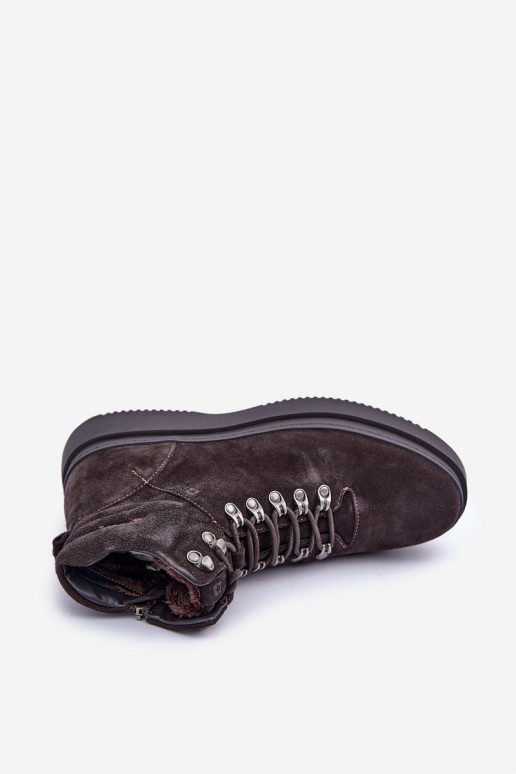 de camurça sapato Tem que sercho aquecimento Big Star OO174189 cor marrom de camurça sapato Tem que sercho aquecimento Big Star OO174189 cor marrom