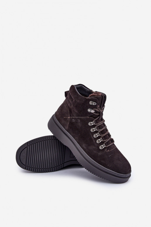 de camurça sapato Tem que sercho aquecimento Big Star OO174189 cor marrom de camurça sapato Tem que sercho aquecimento Big Star OO174189 cor marrom