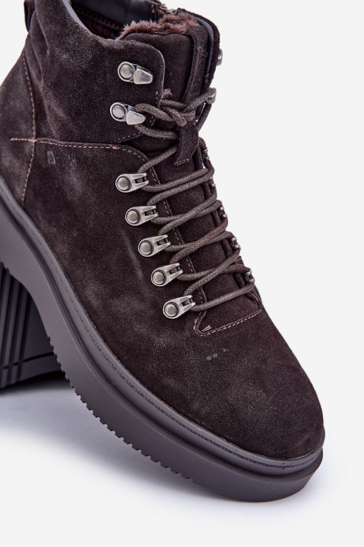 de camurça sapato Tem que sercho aquecimento Big Star OO174189 cor marrom de camurça sapato Tem que sercho aquecimento Big Star OO174189 cor marrom