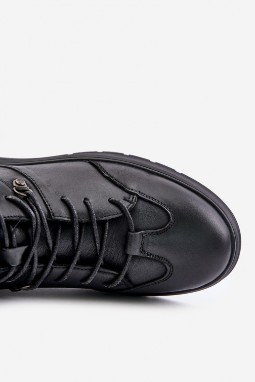 Pele aquecimento Botas modelo de tênis Tem que sercho Lee Cooper LCJ-24-33-2913 cor preta