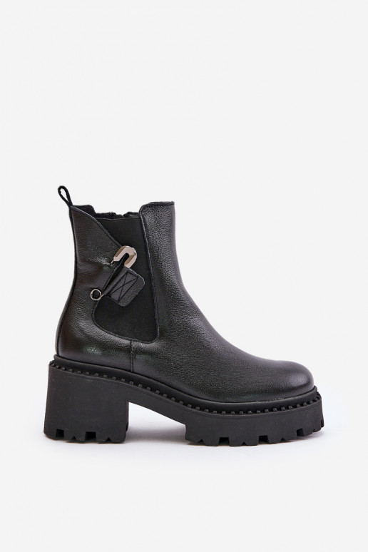 Zazoo 60490 Pele aquecimento Botas com enfeites cor preta Zazoo 60490 Pele aquecimento Botas com enfeites cor preta