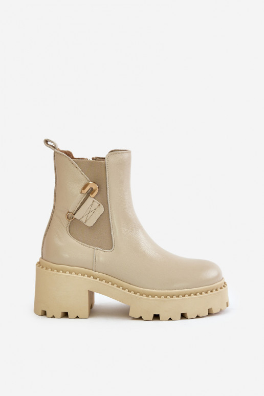 Zazoo 60490 Pele aquecimento Botas com enfeites cor de marfim Zazoo 60490 Pele aquecimento Botas com enfeites cor de marfim