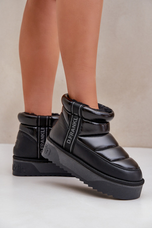 Baixo Botas de neve Em uma sola grossa D.Franklin DFSH371011 cor preta Baixo Botas de neve Em uma sola grossa D.Franklin DFSH371011 cor preta