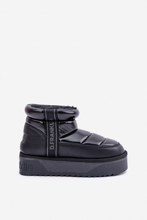 Baixo Botas de neve Em uma sola grossa D.Franklin DFSH371011 cor preta Baixo Botas de neve Em uma sola grossa D.Franklin DFSH371011 cor preta