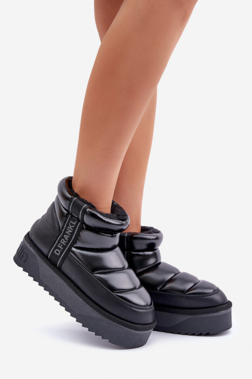 Baixo Botas de neve Em uma sola grossa D.Franklin DFSH371011 cor preta Baixo Botas de neve Em uma sola grossa D.Franklin DFSH371011 cor preta