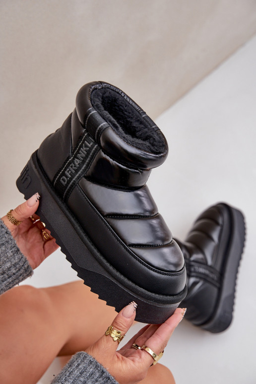 Baixo Botas de neve Em uma sola grossa D.Franklin DFSH371011 cor preta Baixo Botas de neve Em uma sola grossa D.Franklin DFSH371011 cor preta