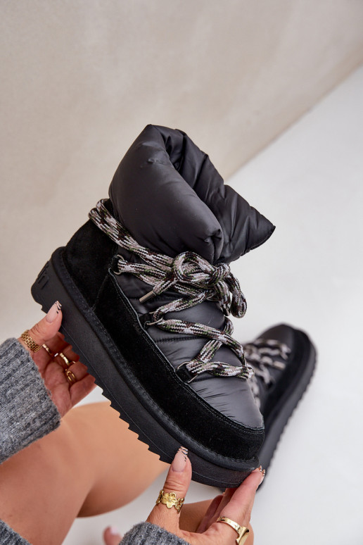 de camurça Botas de neve FemininoGrubym Amarrandom D.Franklin DFSH375003 cor preta de camurça Botas de neve FemininoGrubym Amarrandom D.Franklin DFSH375003 cor preta