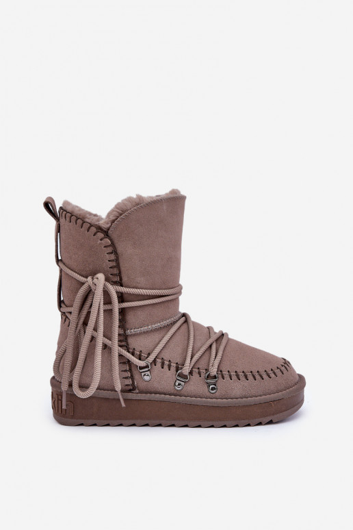 Botas de neve FemininoHabilitadoturalnego de camurçau D.Franklin DFSH375004 cor de argila Botas de neve FemininoHabilitadoturalnego de camurçau D.Franklin DFSH375004 cor de argila