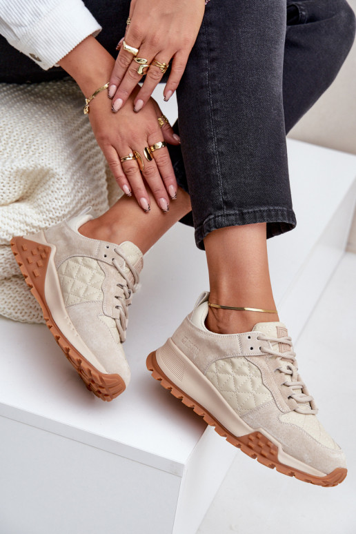 Pele À modalo de tênis Feminino Big Star OO274A315 Hi-Poly System bege Pele À modalo de tênis Feminino Big Star OO274A315 Hi-Poly System bege