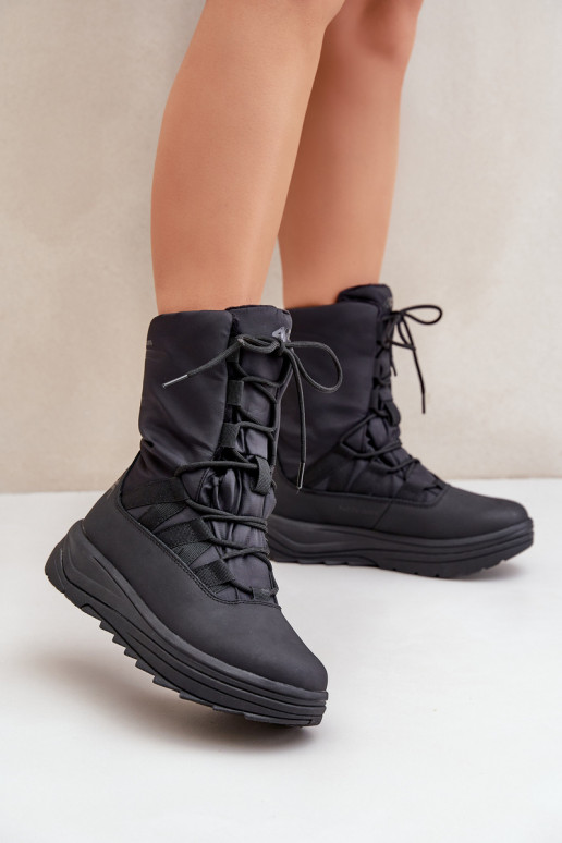 Feminino Botas de neve INUAOciepliną Primaloft 4F 4FRAEM24FSBSF012 cor preta