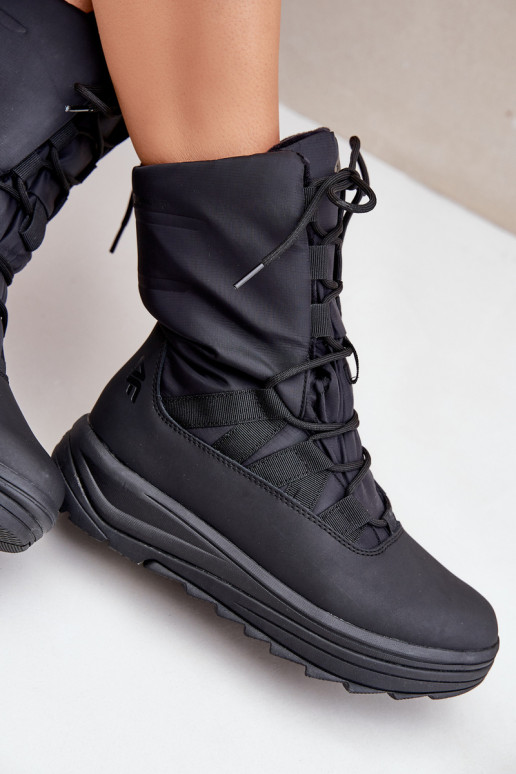 Feminino Botas de neve INUAOciepliną Primaloft 4F 4FRAEM24FSBSF012 cor preta