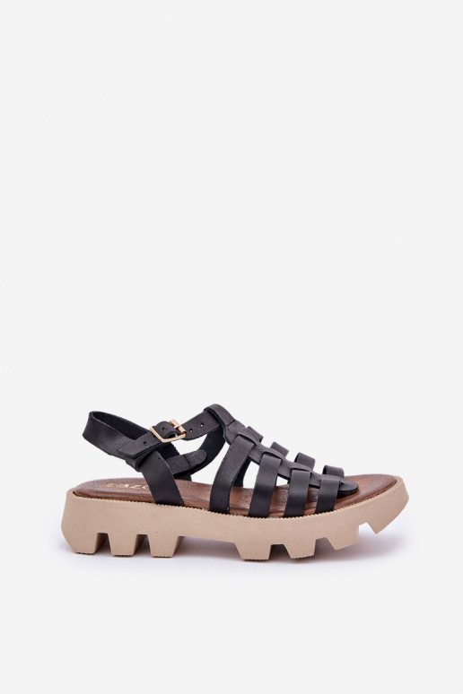 Sandálias femininas Feminino Zazoo 3695 cor preta Sandálias femininas Feminino Zazoo 3695 cor preta