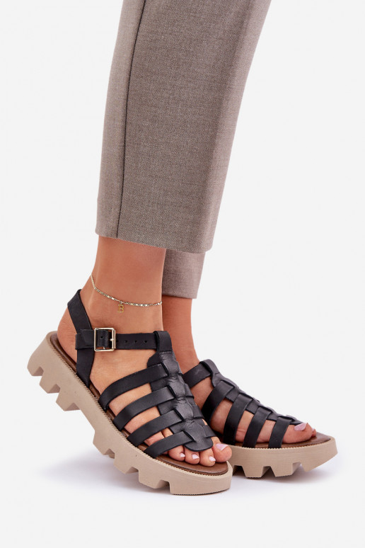 Sandálias femininas Feminino Zazoo 3695 cor preta Sandálias femininas Feminino Zazoo 3695 cor preta