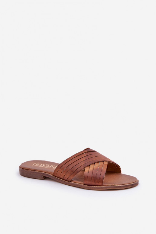 Pele Feminino Chinelos LeParaski Shoes 3682 cor marrom Pele Feminino Chinelos LeParaski Shoes 3682 cor marrom