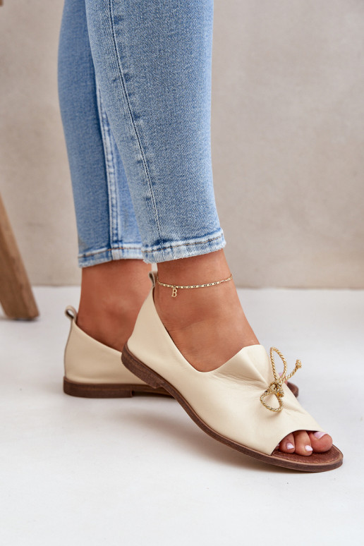 Zazoo 2660 Bailarinas Feminino cor de marfim