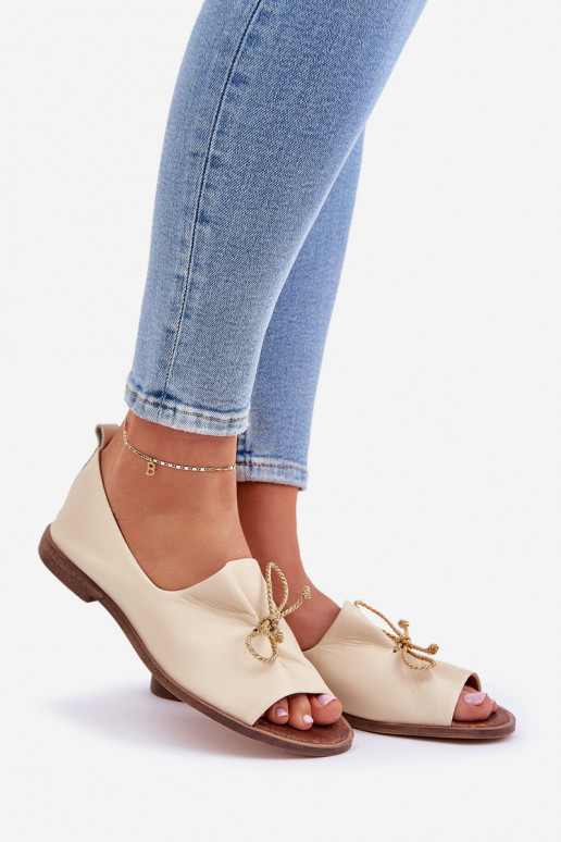 Zazoo 2660 Bailarinas Feminino cor de marfim