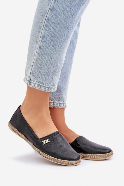 Estilo elegante Alpercatas de couro Feminino Zazoo 10177 cor preta Estilo elegante Alpercatas de couro Feminino Zazoo 10177 cor preta