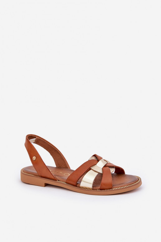 Zazoo 40382 Sandálias femininas Pele cor marrom Zazoo 40382 Sandálias femininas Pele cor marrom