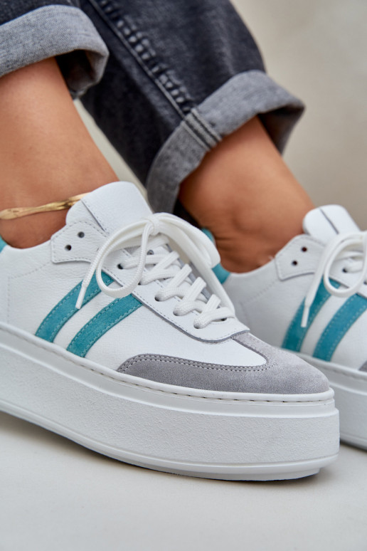 Zazoo N1068S8 Pele Baixo À modalo de tênis Feminino com uma plataforma cor branca Zazoo N1068S8 Pele Baixo À modalo de tênis Feminino com uma plataforma cor branca