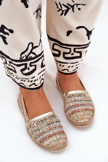 Espadrilles de estilo elegante de couro com trançados Zazoo 10178 diversas cores