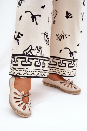 isósceles BailarinasHabilitadoturalnej Skóry Zazoo 10179 bege