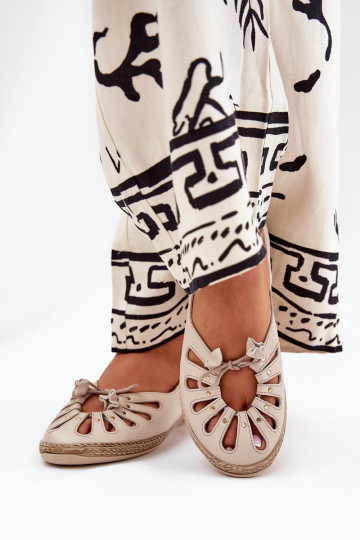 isósceles BailarinasHabilitadoturalnej Skóry Zazoo 10179 bege 2