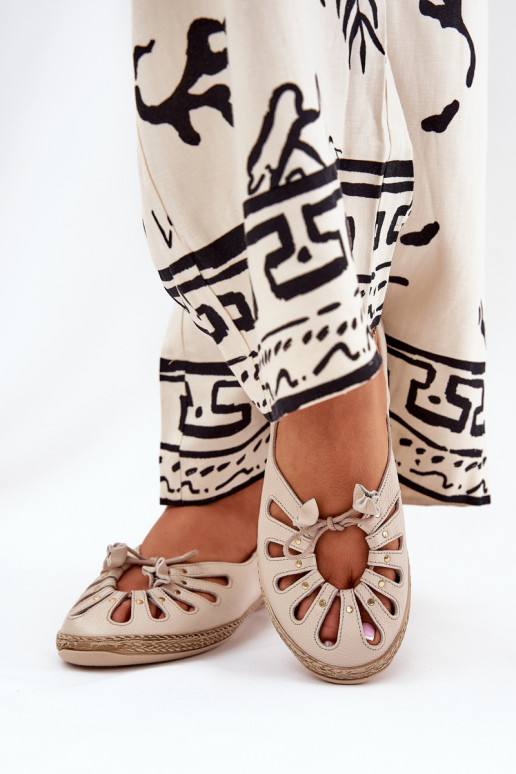 isósceles BailarinasHabilitadoturalnej Skóry Zazoo 10179 bege