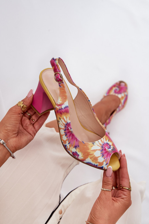 Pele Estampado Sandálias femininas de salto alto D&A CR51-006 Cores diferentes Pele Estampado Sandálias femininas de salto alto D&A CR51-006 Cores diferentes